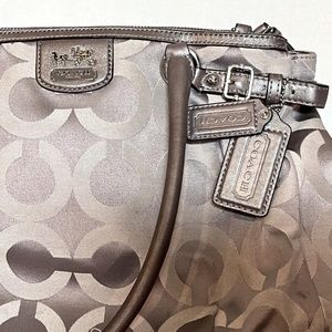Signature Coach Canvas Handbag